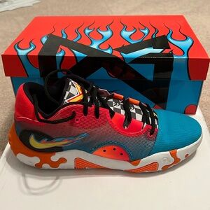 Exclusive Paul George 6 Nike X Hot Wheels Basketball Shoe Size 11